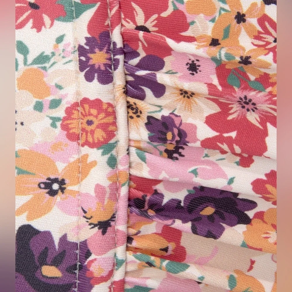 Jette Berry Floral Pattern Bikini, NWT.
